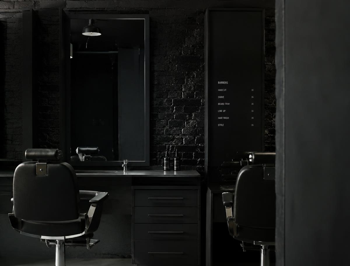 Barbershop interior