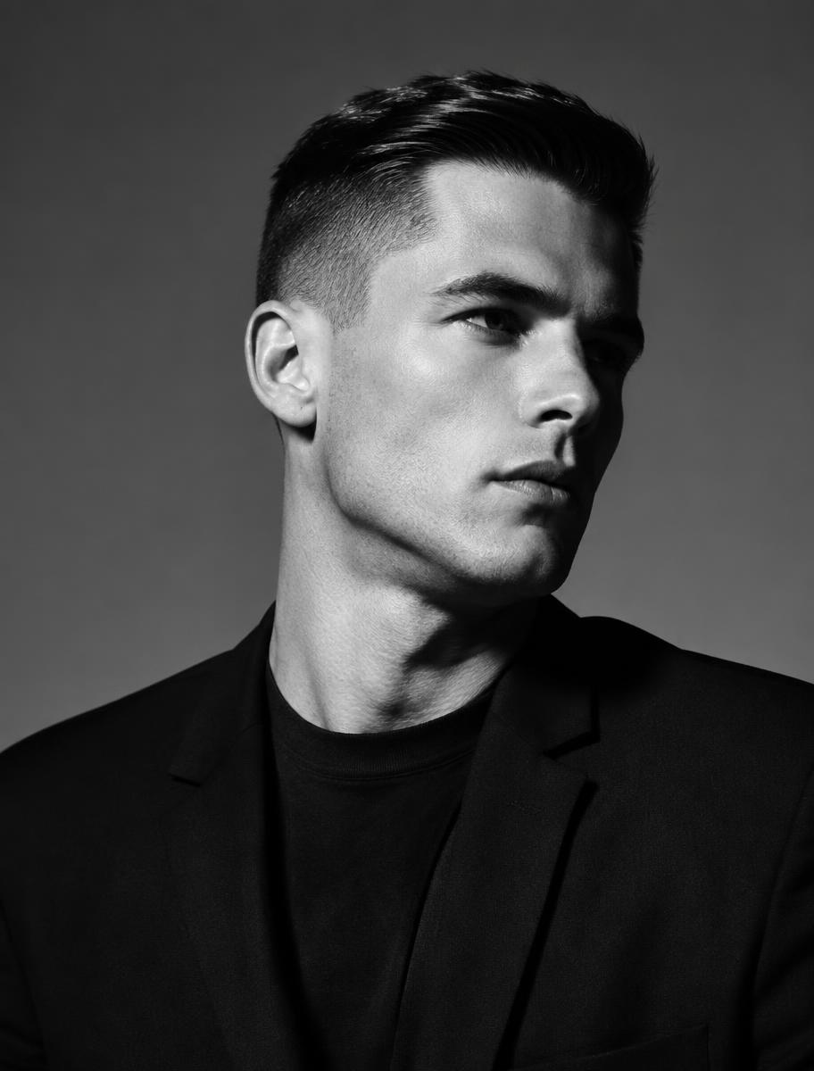 Portrait after a fresh cut